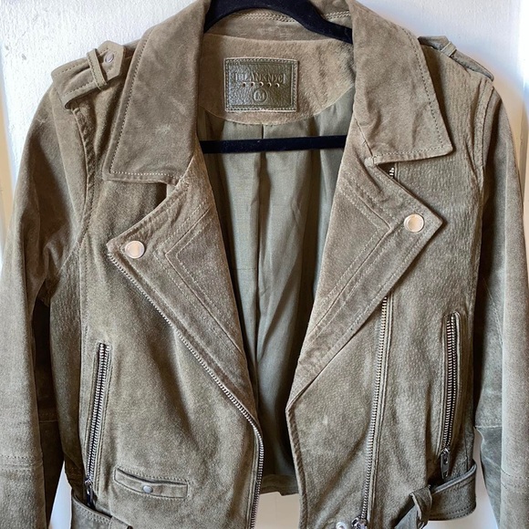 Blank NYC Jackets & Blazers - Blank NYC Olive Leather Jacket